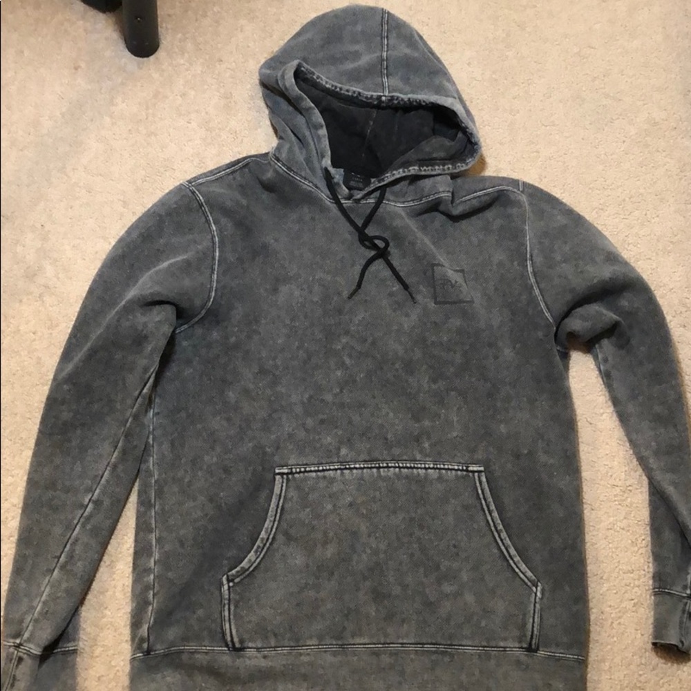 RVCA Faded Look Grey Hoodie Large